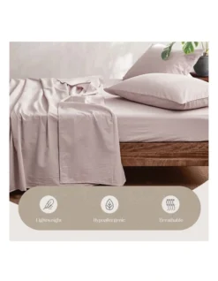Single Size Bed Sheets Set In Purple -Linen House Shop 965858230 4 720x928