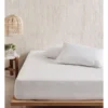 Linen House Kind Cotton Mattress Protector In White