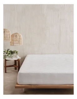 Linen House Kind Cotton Mattress Protector In White 7 Linen House Kind Cotton Mattress Protector In White -Linen House Shop 968608270 3 720x928