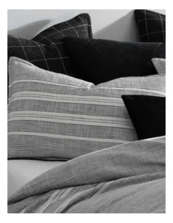 Fitzgerald Coal Quilt Cover Set In Stone -Linen House Shop 975109960 3 720x928