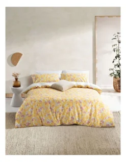 ESPRIT Nikita Quilt Cover Set In Yellow