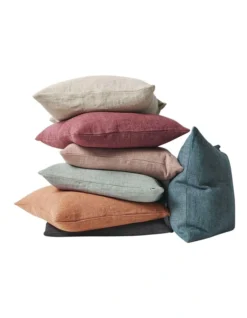 Heavy Linen Cushion In Green -Linen House Shop 976026610 3 720x928