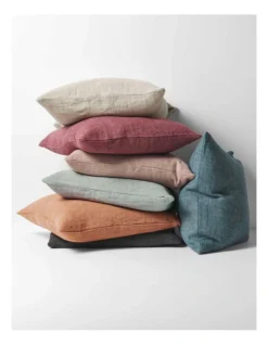 Heavy Linen Cushion In Black 9 Heavy Linen Cushion In Black -Linen House Shop 976026790 3 720x928