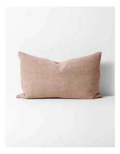 Heavy Linen Rectangle Cushion In Lotus