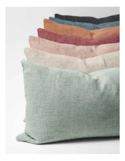 Heavy Linen Rectangle Cushion In Green -Linen House Shop 976027240 3 720x928