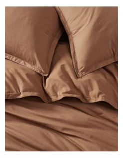 Calvin Klein CK Naturals Tencel Cotton Quilt Cover Set In Sandalwood -Linen House Shop 980811550 985345660 3 720x928