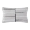 Calvin Klein Embroidered Stripe Cushion In Snow -Linen House Shop 980811820 1 720x928