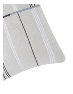 Calvin Klein Embroidered Stripe Cushion In Snow -Linen House Shop 980811820 3 720x928