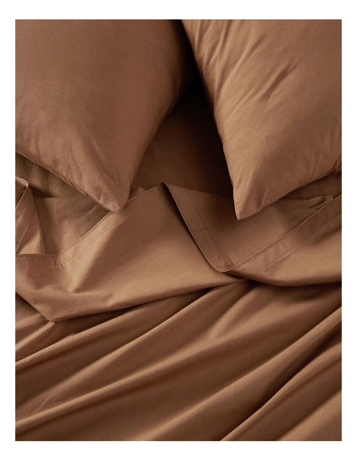 Calvin Klein CK Naturals Tencel Cotton Sheet Set In Sandalwood 4 Calvin Klein CK Naturals Tencel Cotton Sheet Set In Sandalwood - Image 2
