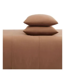 Calvin Klein CK Naturals Tencel Cotton Sheet Set In Sandalwood 12 Calvin Klein CK Naturals Tencel Cotton Sheet Set In Sandalwood -Linen House Shop 980812900 988517800 4 720x928