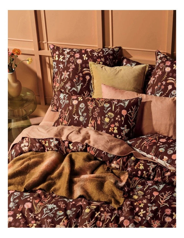 Linen House Rita Quilt Cover Set In Cacao 4 Linen House Rita Quilt Cover Set In Cacao - Image 2