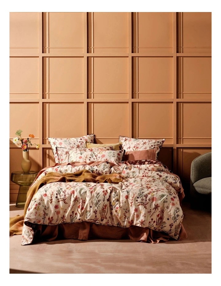 Linen House Rita Quilt Cover Set In Cacao 5 Linen House Rita Quilt Cover Set In Cacao - Image 3