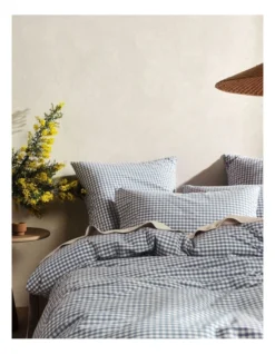 Linen House Springsteen Quilt Cover Set In Blue 7 Linen House Springsteen Quilt Cover Set In Blue -Linen House Shop 987192820 987183280 2 720x928