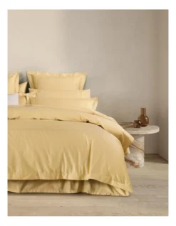 Belltana Tailored Quilt Cover In Soft Gold