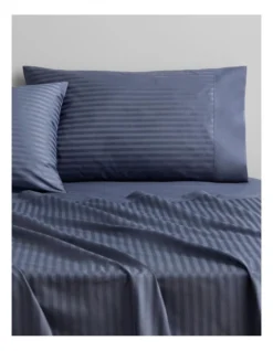 Millennia 1200tc Flat Sheet In Ink -Linen House Shop 989001910 2 720x928