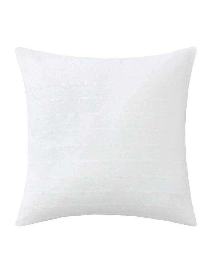 Tellison Square Cushion In White 3 Tellison Square Cushion In White