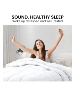 Goose Down Feather Quilt 500GSM Duvet Doona King In White -Linen House Shop 989374780 5 720x928