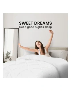 Microfibre Bamboo Quilt 500GSM Comforter Doona King In White -Linen House Shop 989376400 5 720x928