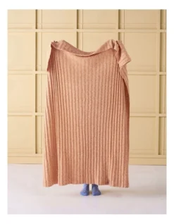 Linen House Giverny Throw In Caramel -Linen House Shop 992697220 2 720x928