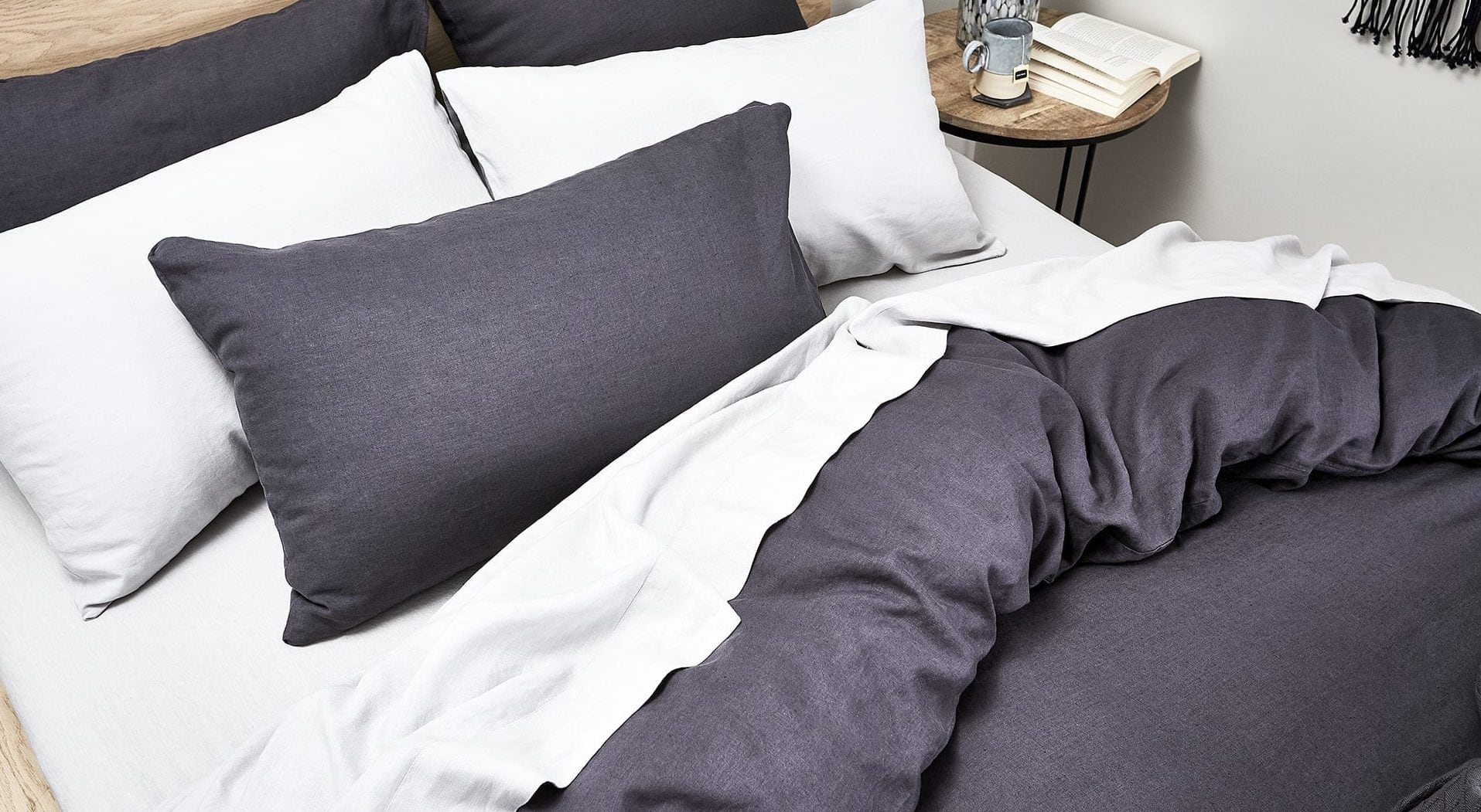 Myer Shop -Linen House Shop lorraine lea nook dark grey bed linen styling e1588282619474